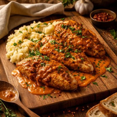 Image of Chicken with Paprika Sauce