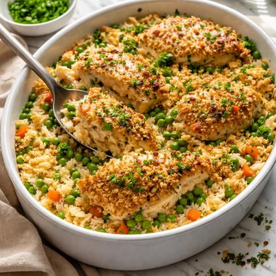 Image of Chicken with Peas Hotdish