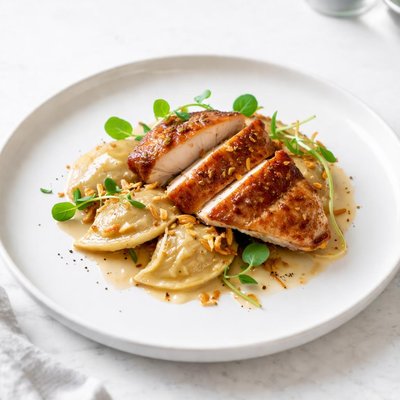 Image of Chicken with Perogies