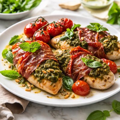 Image of Chicken with Pesto and Prosciutto