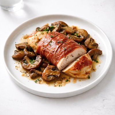 Image of Chicken with Prosciutto and Mushrooms
