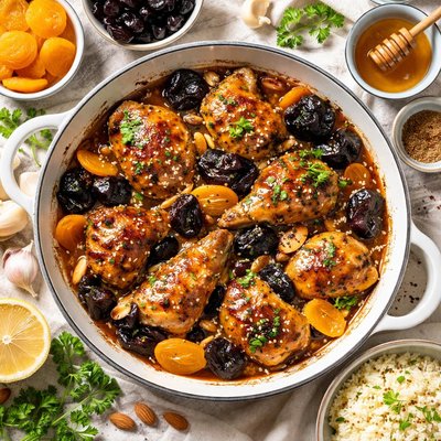 Image of Chicken with Prunes Apricots and Honey