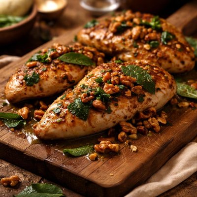 Image of Chicken with Sage and Walnuts