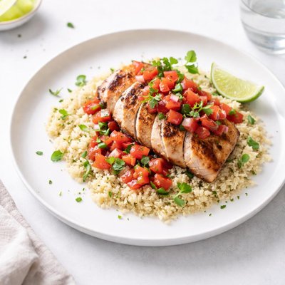 Image of Chicken with Salsa and Couscous