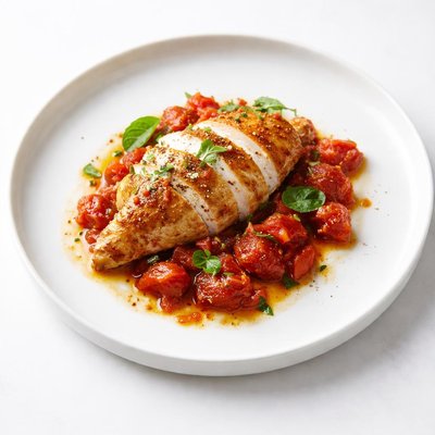 Image of Chicken with Stewed Tomatoes