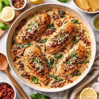 Image of Chicken with Sun Dried Tomato Sauce