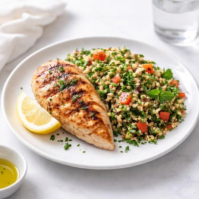 Image of Chicken with Tabbouleh Barefoot Contessa Ina Garten