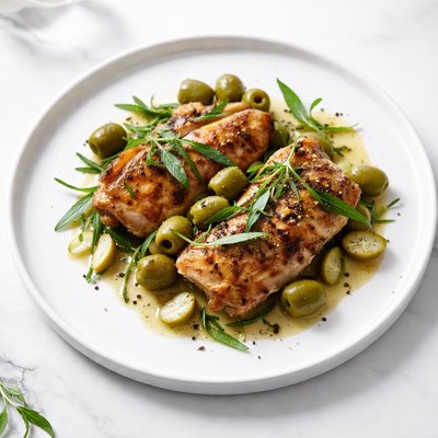 Image of Chicken with Tarragon Garlic Olives