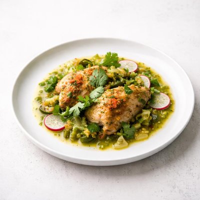 Image of Chicken with Tomatillos and Cilantro