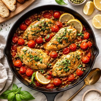 Image of Chicken with Tomatoes and Capers