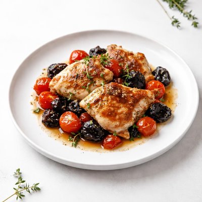 Image of Chicken with Tomatoes and Prunes