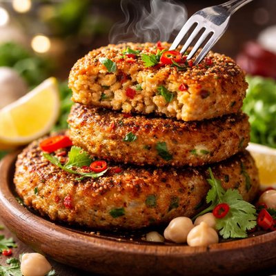 Image of Chickpea and Chilli Cutlets
