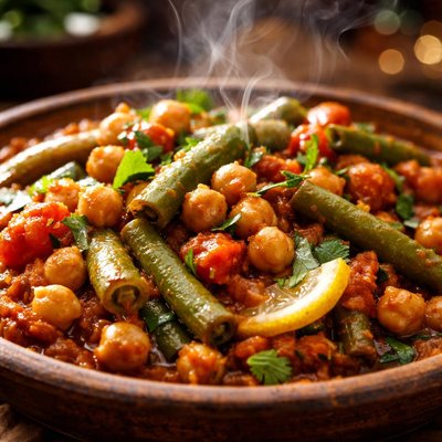 Image of Chickpea and Green Bean Tagine
