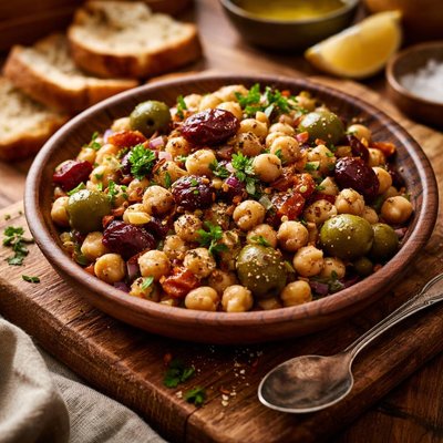 Image of Chickpea and Olive Appetizer