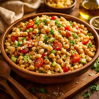 Image of Chickpea and Pasta Salad