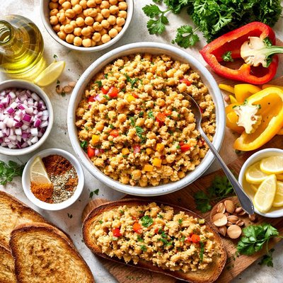 Image of Chickpea and Pepper Sandwich Spread