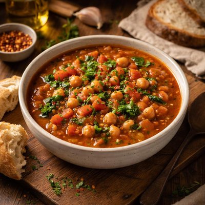 Image of Chickpea and Tomato Soup