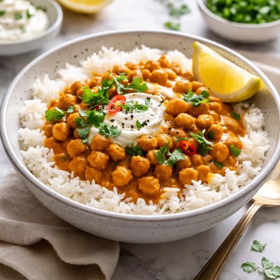 Image of Chickpea Curry with Yogurt