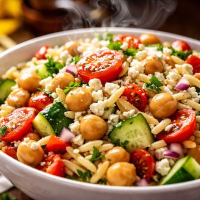 Image of Chickpea Orzo Salad