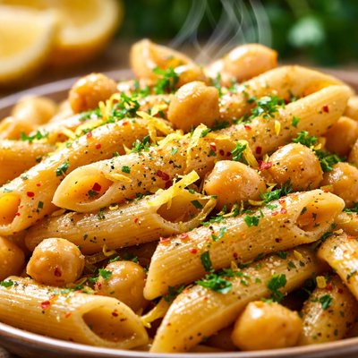 Image of Chickpea Pasta with Lemon