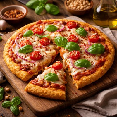 Image of Chickpea Pizza Crust Gluten Free