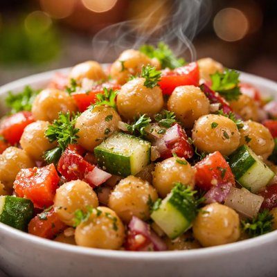 Image of Chickpea Salad Garbanzo Bean Salad