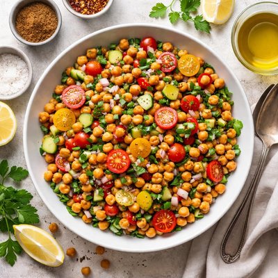 Image of Chickpea Salad with Cumin and Lemon