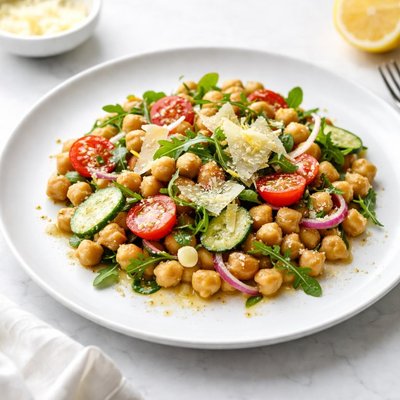 Image of Chickpea Salad with Lemon and Parmesan