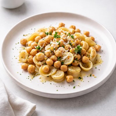 Image of Chickpeas and Pasta