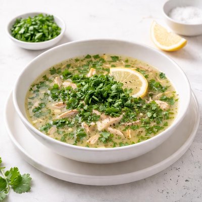 Image of Chikhirtma Fresh Coriander Onion Soup