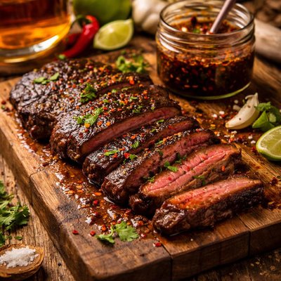 Image of Chile Bourbon Steak Marinade