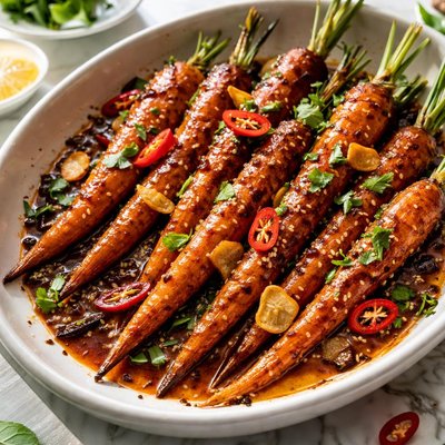 Image of Chile Carrots with Garlic