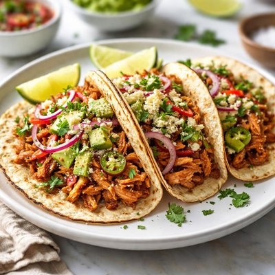 Image of Chile Chicken Slow Cooked Tacos