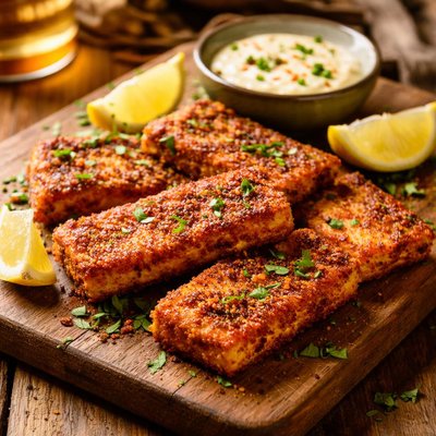 Image of Chile Cornmeal Crusted Tofu