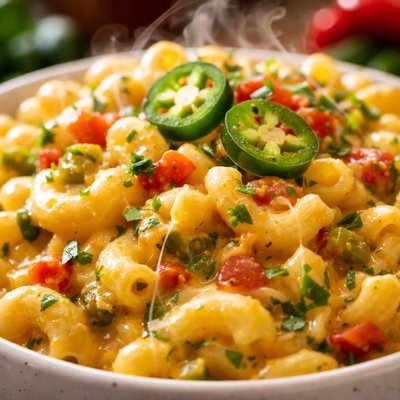 Image of Chile Macaroni Con Queso Style