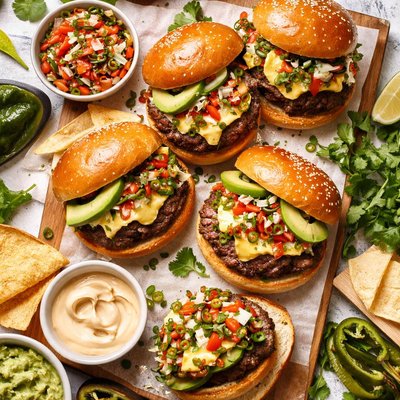 Image of Chile Rellenos Burgers