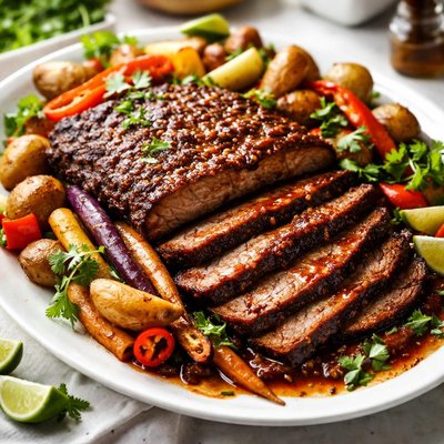Image of Chile Spiked Brisket with Vegetables