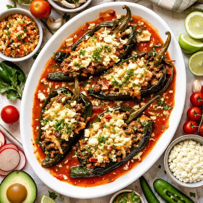 Image of Chiles Rellenos Con Carne