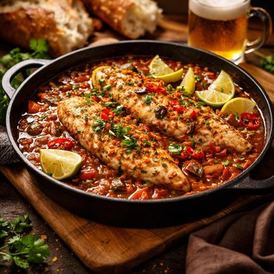 Image of Chili and Beer Braised Catfish
