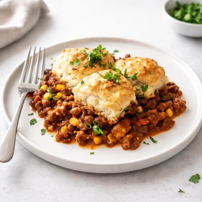 Image of Chili and Biscuits Casserole