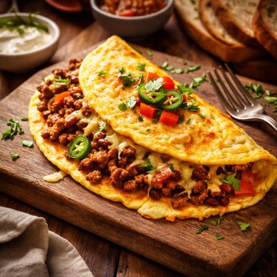 Image of Chili Bean Cheese Omelet