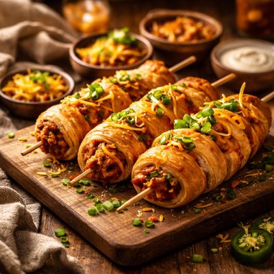 Image of Chili Cheese Croissant Corndogs