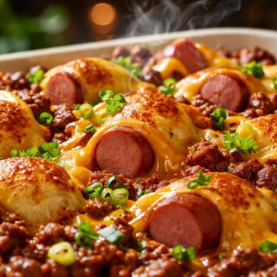Image of Chili Cheese Dog Casserole