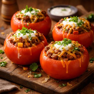 Image of Chili Cheese Stuffed Tomatoes