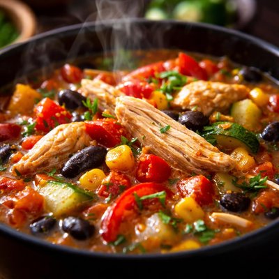 Image of Chili Chicken and Vegetable Soup