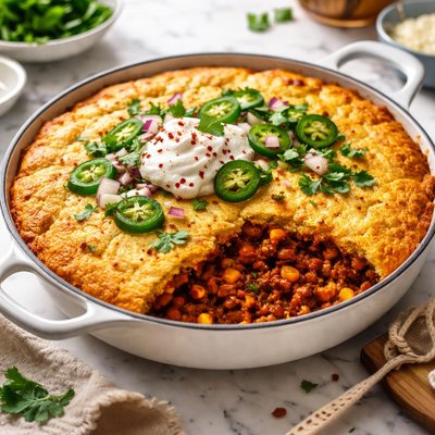 Image of Chili Cornbread Pie