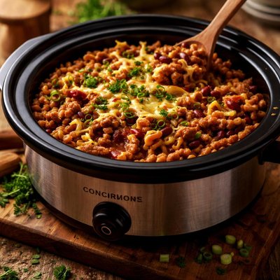 Image of Chili Macaroni Crock Pot