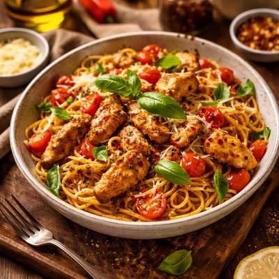 Image of Chili Pesto Chicken Pasta