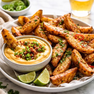 Image of Chili Potato Dippers with Cheddar Jalapeno Dip