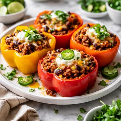 Image of Chili Stuffed Bell Peppers